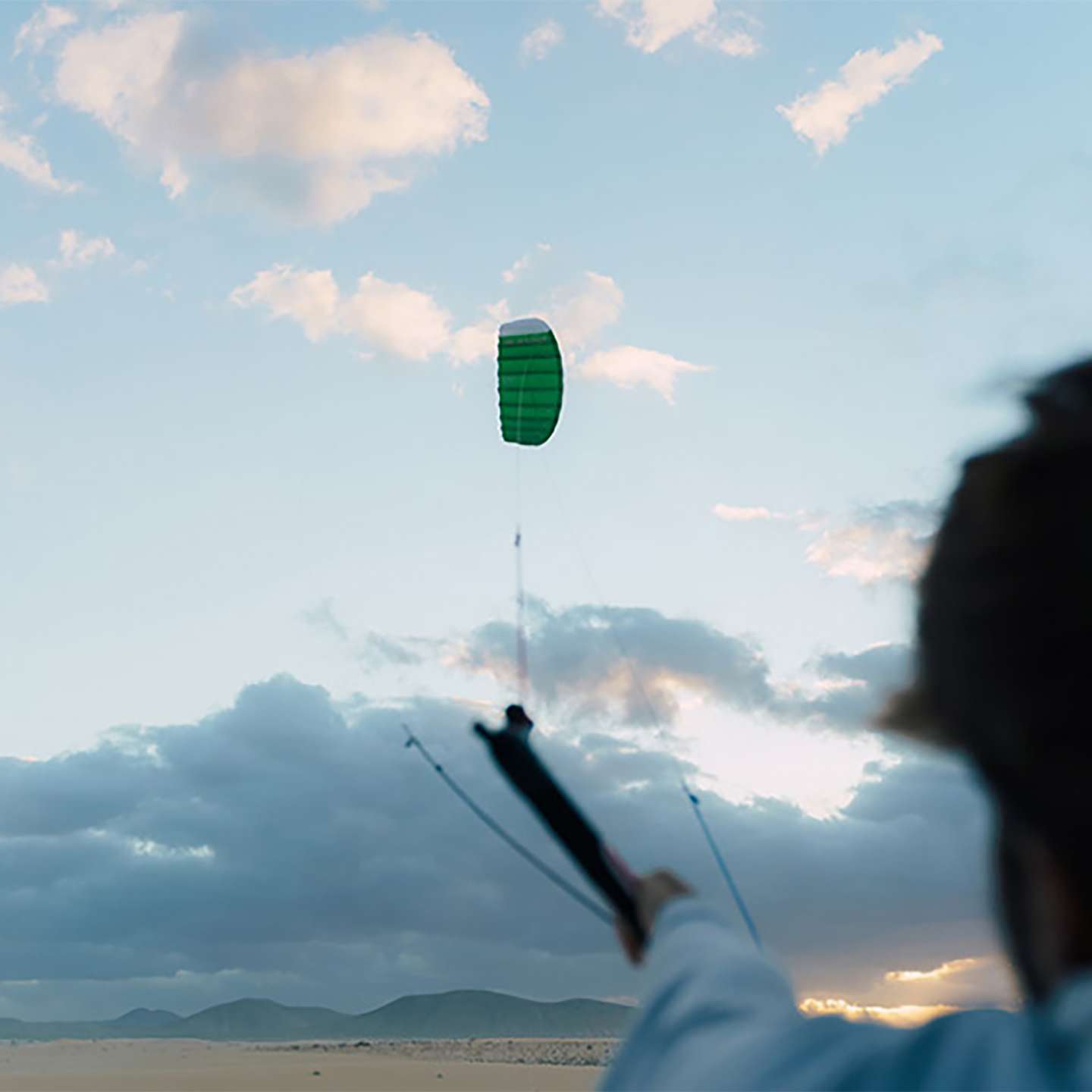 Ozone Ignition V3 3-Line Kitesurf Trainer Kite full canopy view