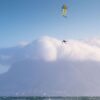 Flysurfer Heli Kitesurfing Kite, alternate product view showing the full canopy shape