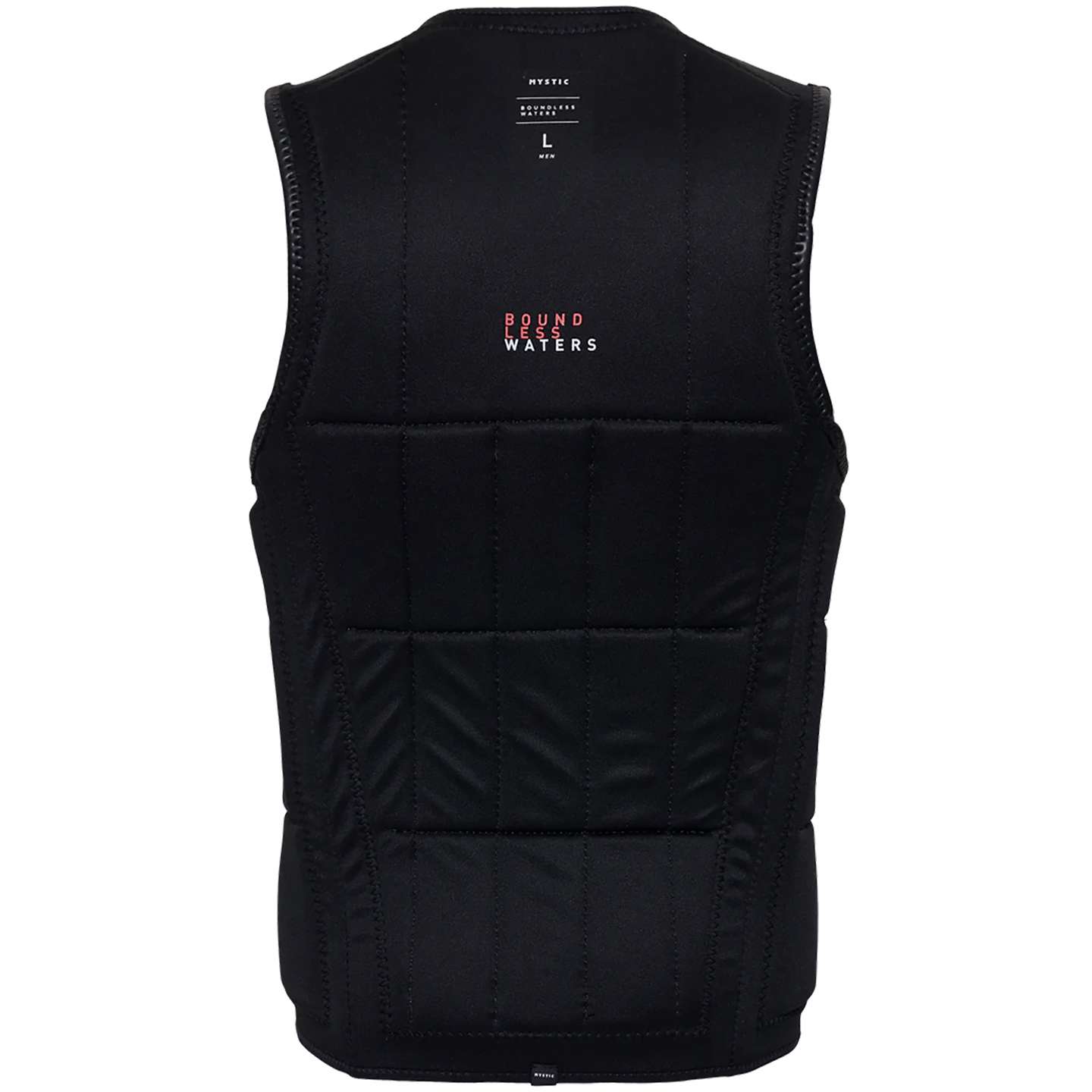 Mystic Anarchy FZ Wake Impact Vest 2024 close-up of impact padding and seams