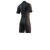 Mystic Brand 3/2 Shorty Wetsuit 2025 in colour 900 back view showing zip and panel layout