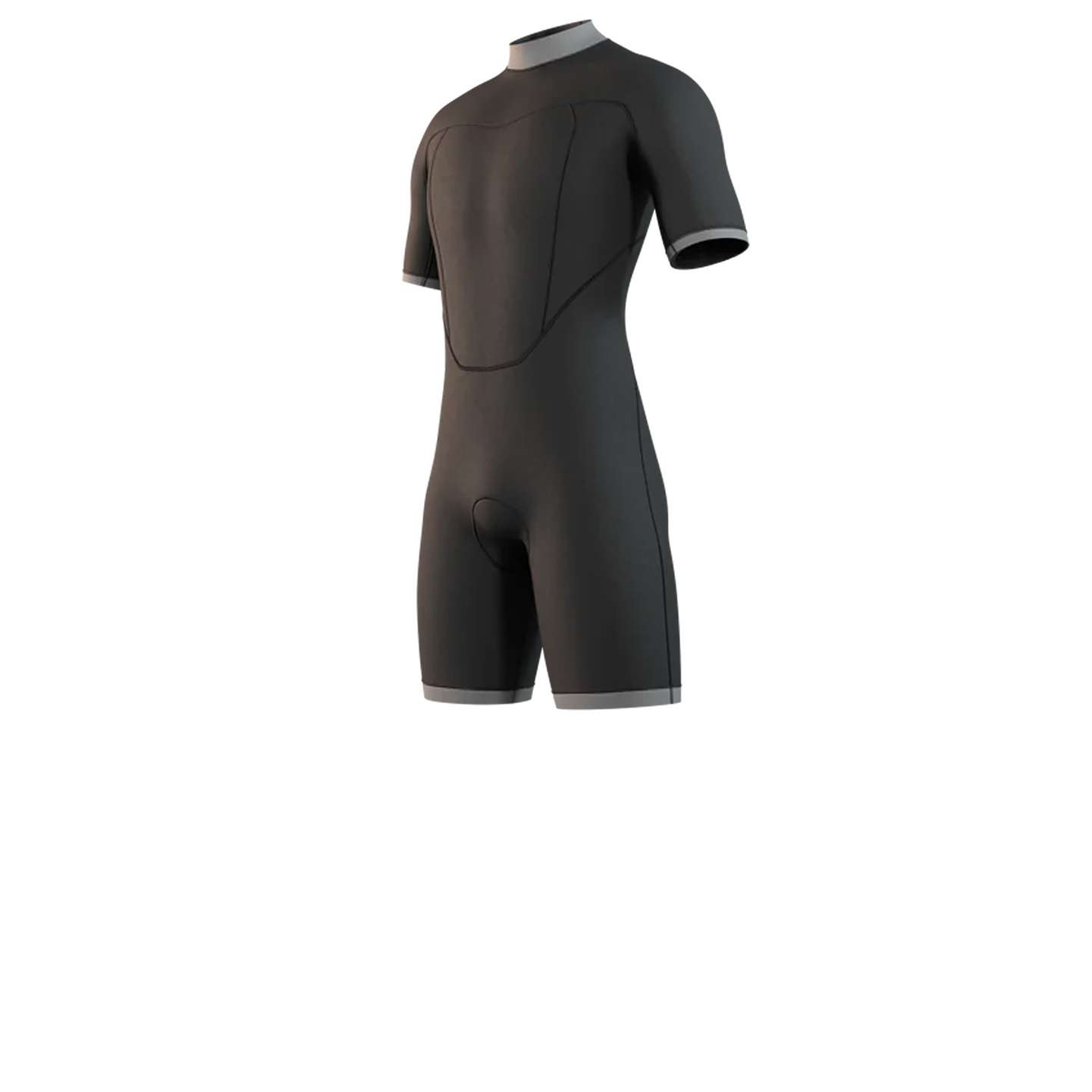 Mystic Brand 3/2 Shorty Wetsuit 2025 in colour 900 side view showing fit and seams