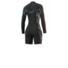 Mystic Womens Dazzled 3/2 LA Shorty Wetsuit 2021 in colour 900 back view showing zip and panel layout