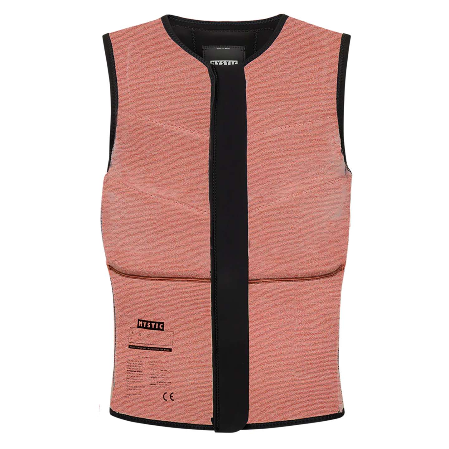 Mystic Foil Kite FZ Impact Vest 2025 side view showing zip and fit