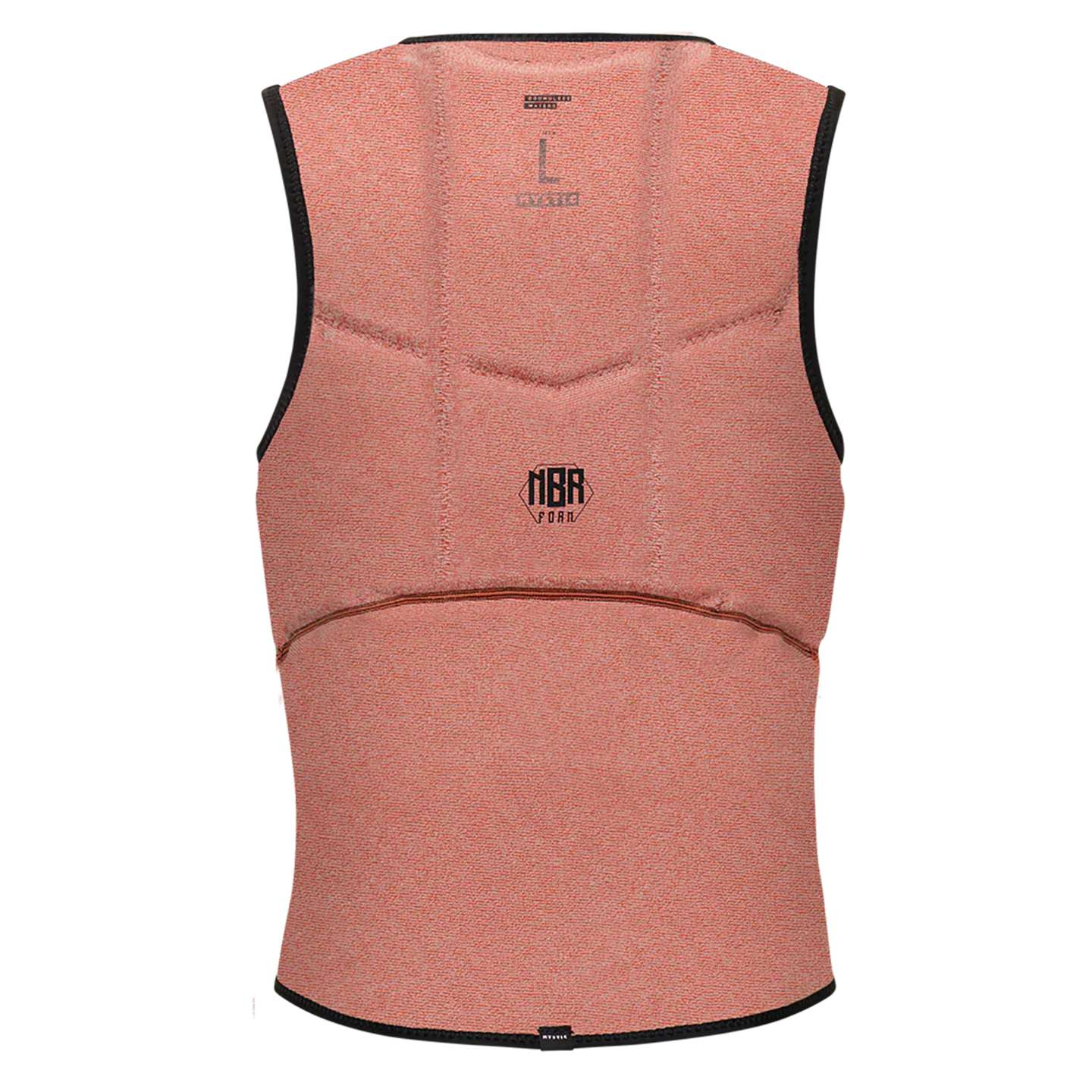 Mystic Foil Kite FZ Impact Vest 2025 close-up of impact padding and seams