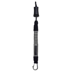 Mystic Kite Safety Leash Short 2023 in black and white studio product view