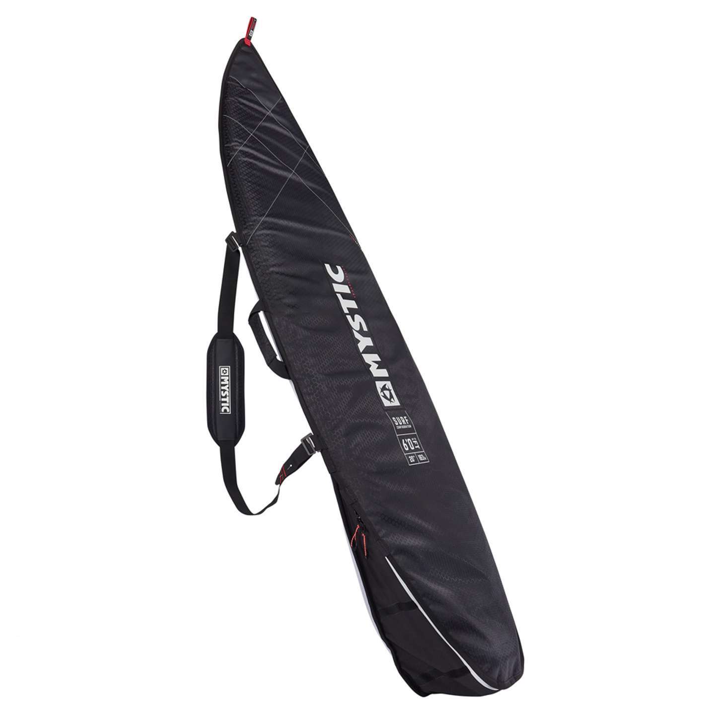 Mystic Majestic Surf Board Bag padded interior and storage detail