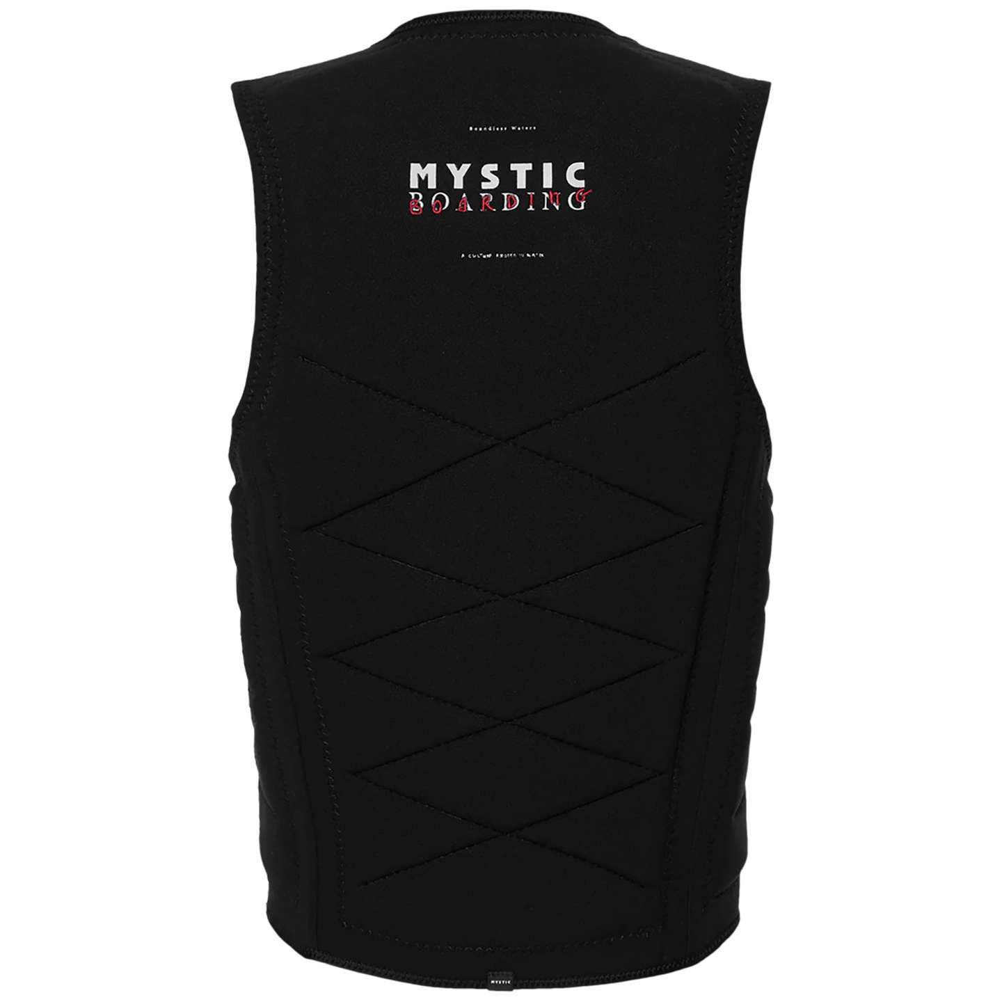 Mystic Outlaw FZ Wake Impact Vest 2026 in colour 900 back view showing flotation panels
