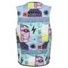 Mystic Outlaw FZ Wake Impact Vest 2025 in colour 115 back view showing flotation panels