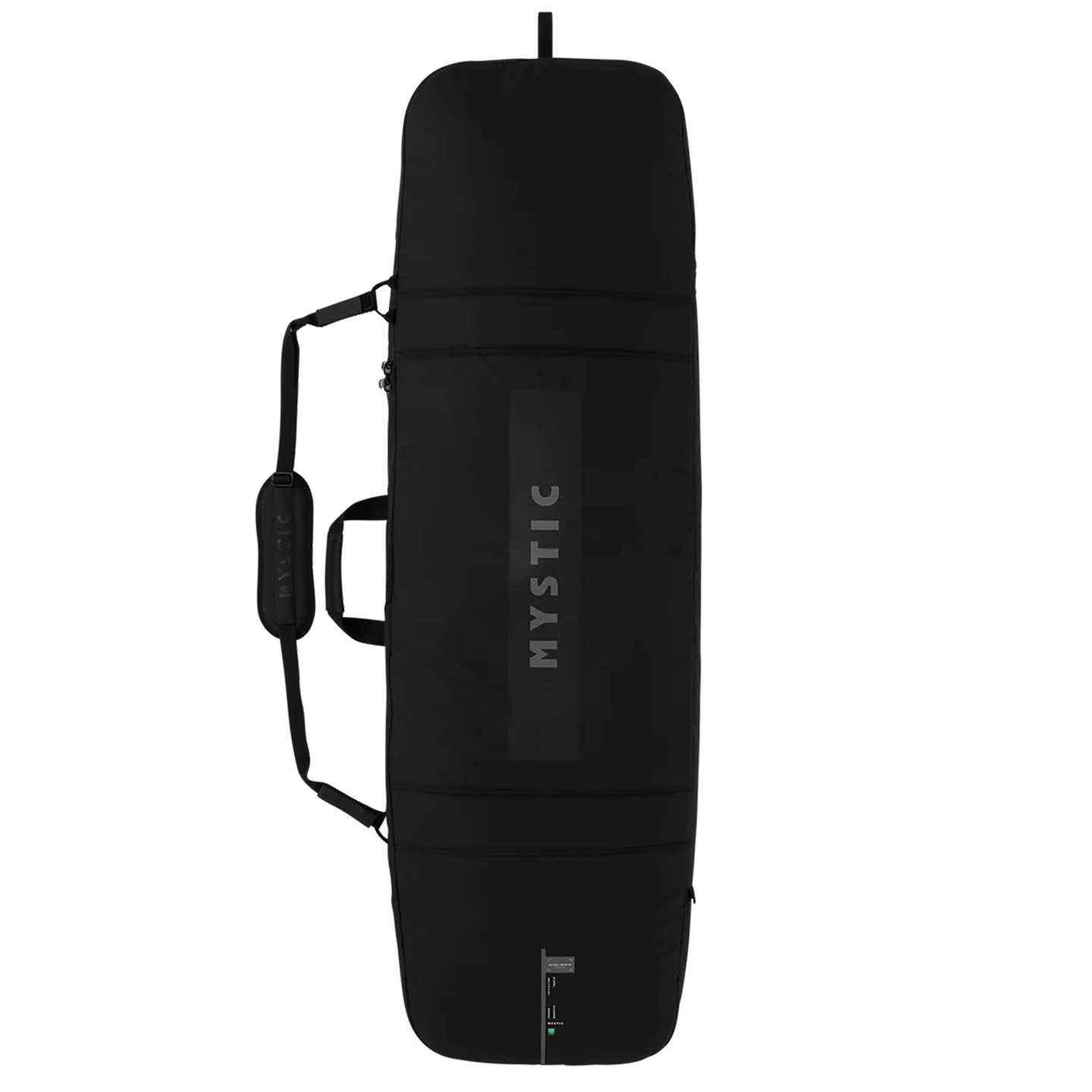 Mystic Patrol Day Cover Twintip Board Bag studio product view showing overall shape