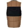 Mystic Peacock FZ Wake Impact Vest 2024 in colour 730 back view showing flotation panels