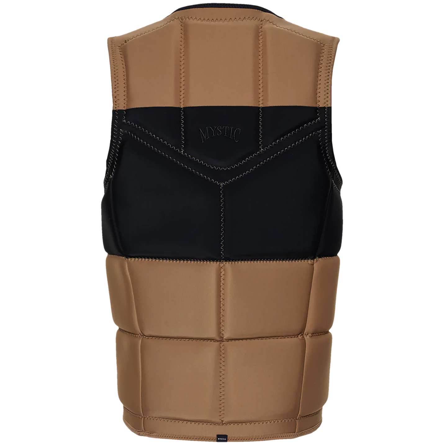 Mystic Peacock FZ Wake Impact Vest 2024 in colour 730 back view showing flotation panels