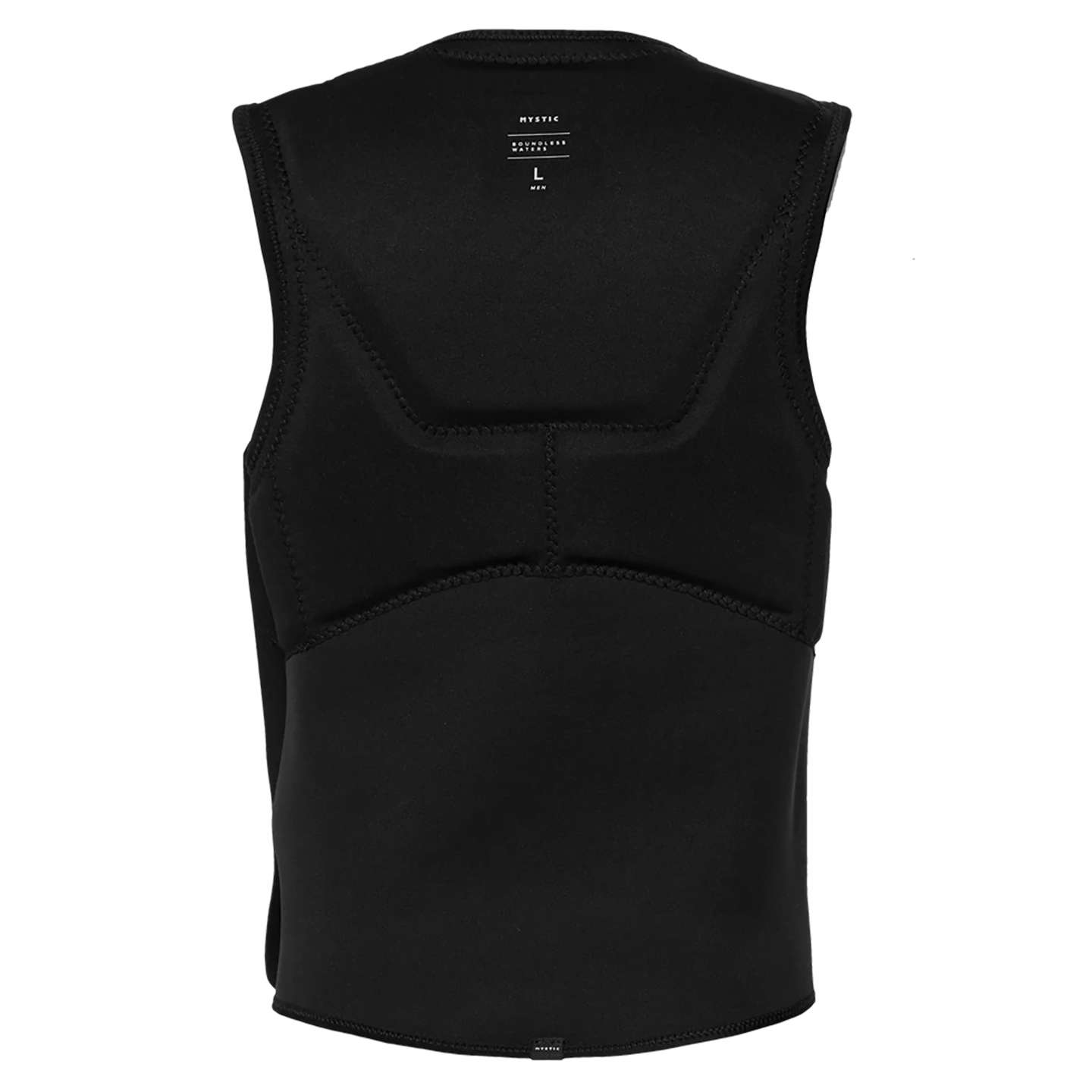 Mystic Solace Kite Impact Vest 2025 in colour 900 close-up of impact padding and seams