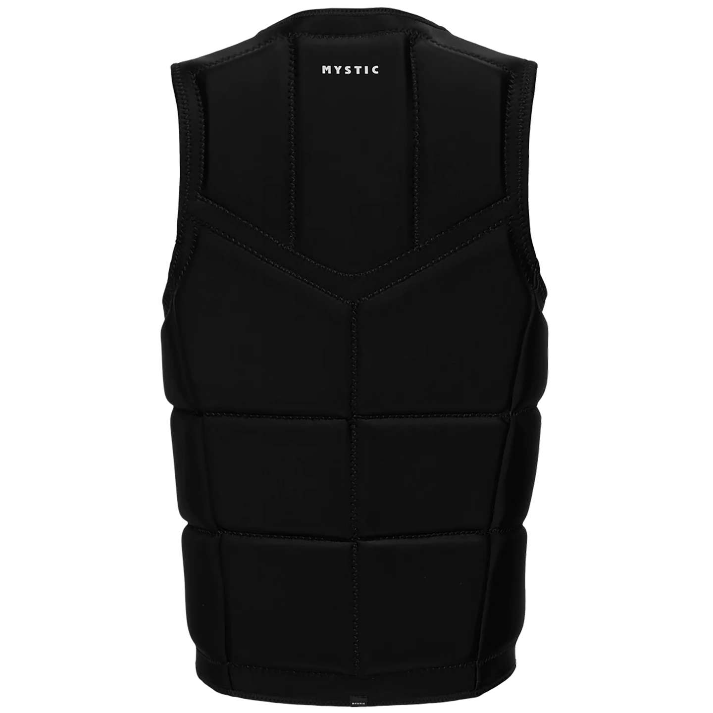 Mystic Star Wake FZ Impact Vest 2025 in colour 900 back view showing flotation panels