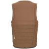 Mystic The Dom FZ Wake Impact Vest 2024 back view showing flotation panels