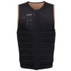 Mystic The Dom FZ Wake Impact Vest 2024 side view showing zip and fit