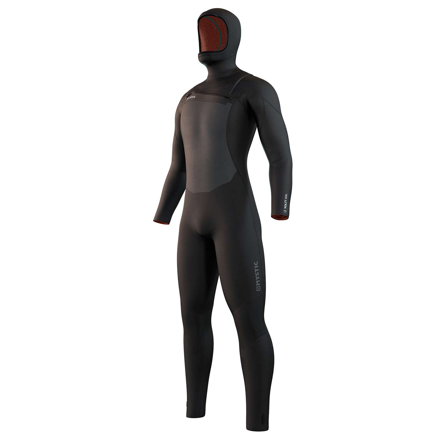 Mystic Voltt FZ Hooded 6/4/3 Wetsuit 2026 front studio product view