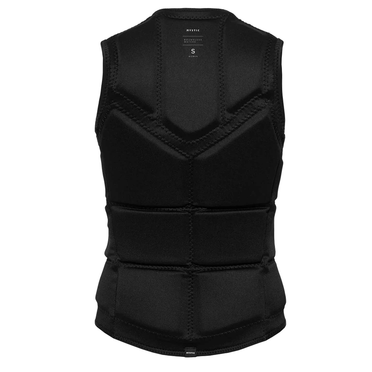 Mystic Womens Star Wake Impact Vest 2025 in colour 900 women’s close-up of impact padding and seams