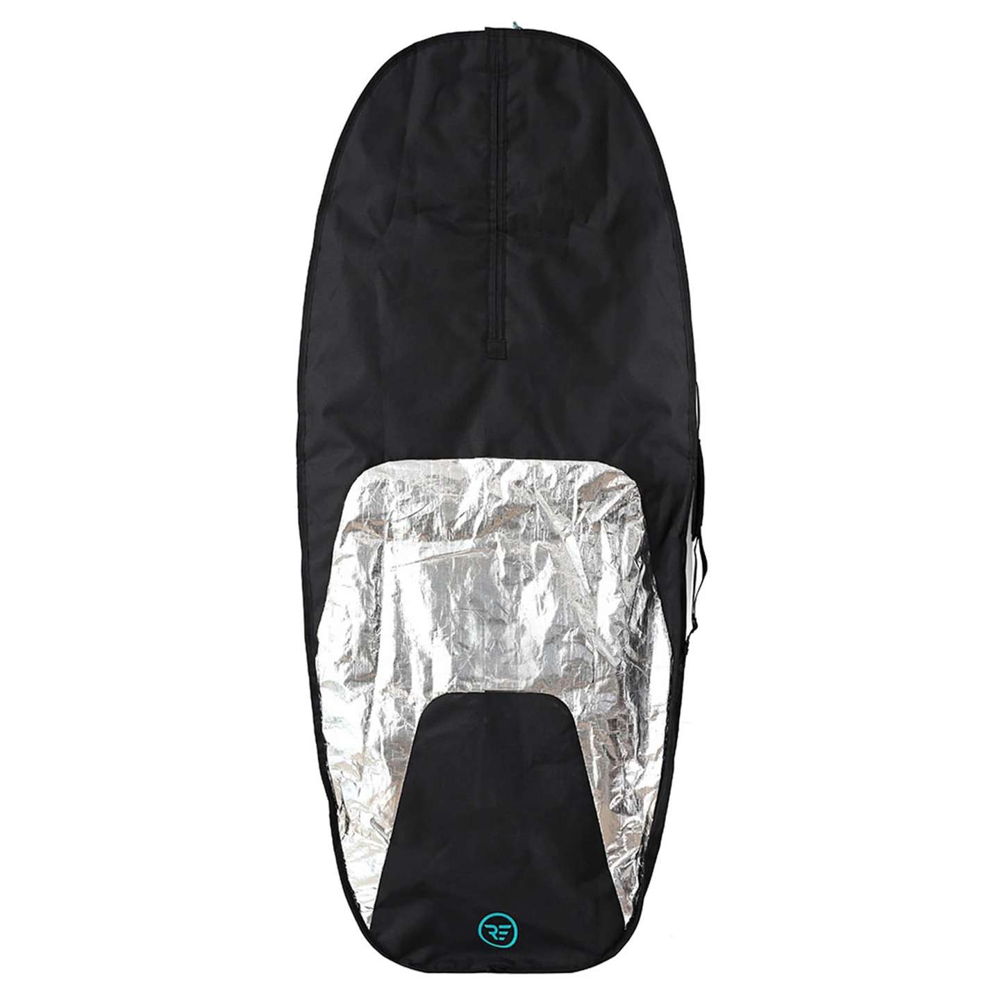 ride-engine-2021-foil-boardbag-alt1-zoom Ride Engine Day Strike 7'6 Foil Boardbag side profile view showing padded travel protection and storage features