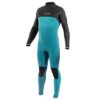 Ride Engine Onsen 5/4/3 FZ Wetsuit 2023 back studio view showing neoprene panels and seams