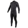 Ride Engine Onsen 5/4/3 FZ Wetsuit 2023 front studio view showing neoprene panels and seams