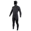 Ride Engine Onsen 5/4/3 FZ Hooded Wetsuit 2023 front studio view showing neoprene panels and seams