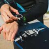 woo-4-2023-alt1-zoom WOO 4.0 device close-up showing compact black watersports performance tracker