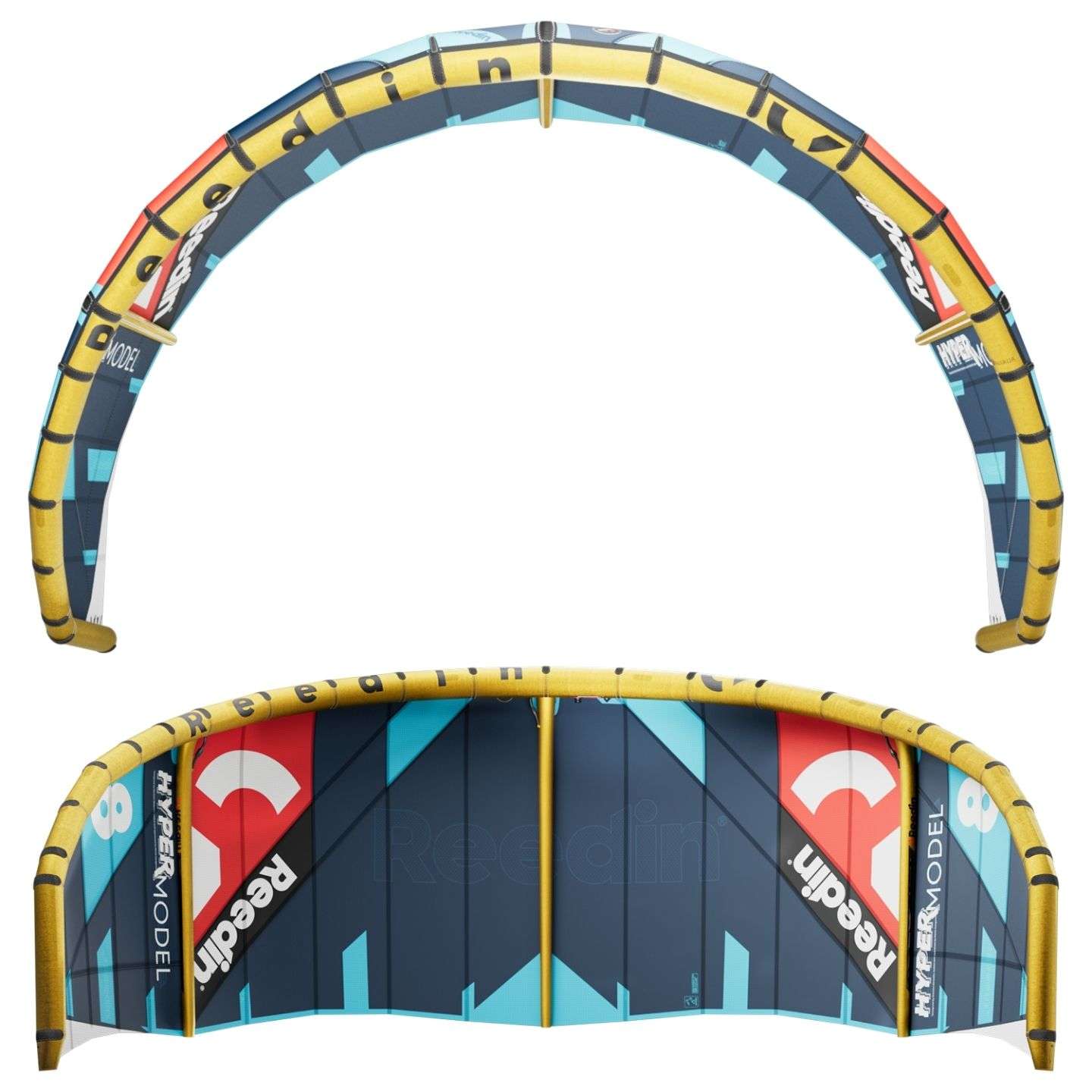 Reedin HyperModel Kite canopy panel and bridle detail