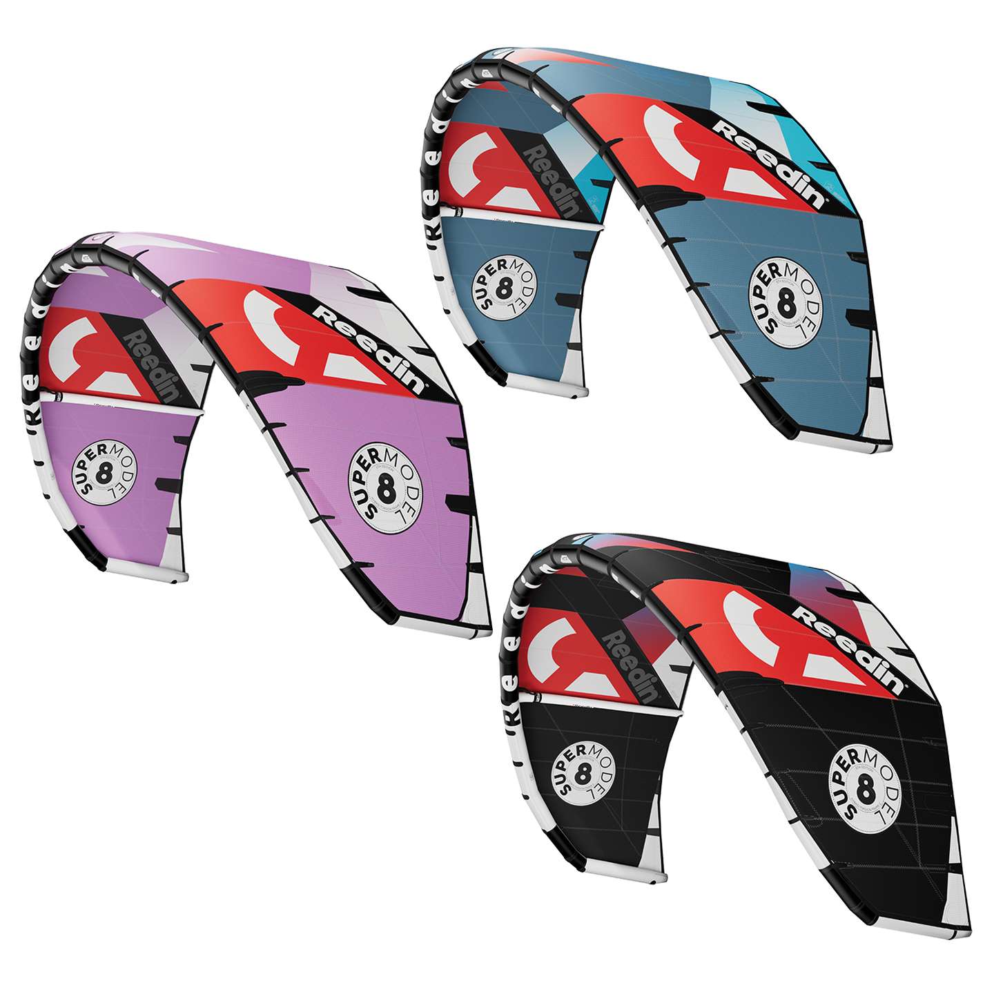 Reedin Super Model HTF 2024 Kite canopy panel and bridle detail