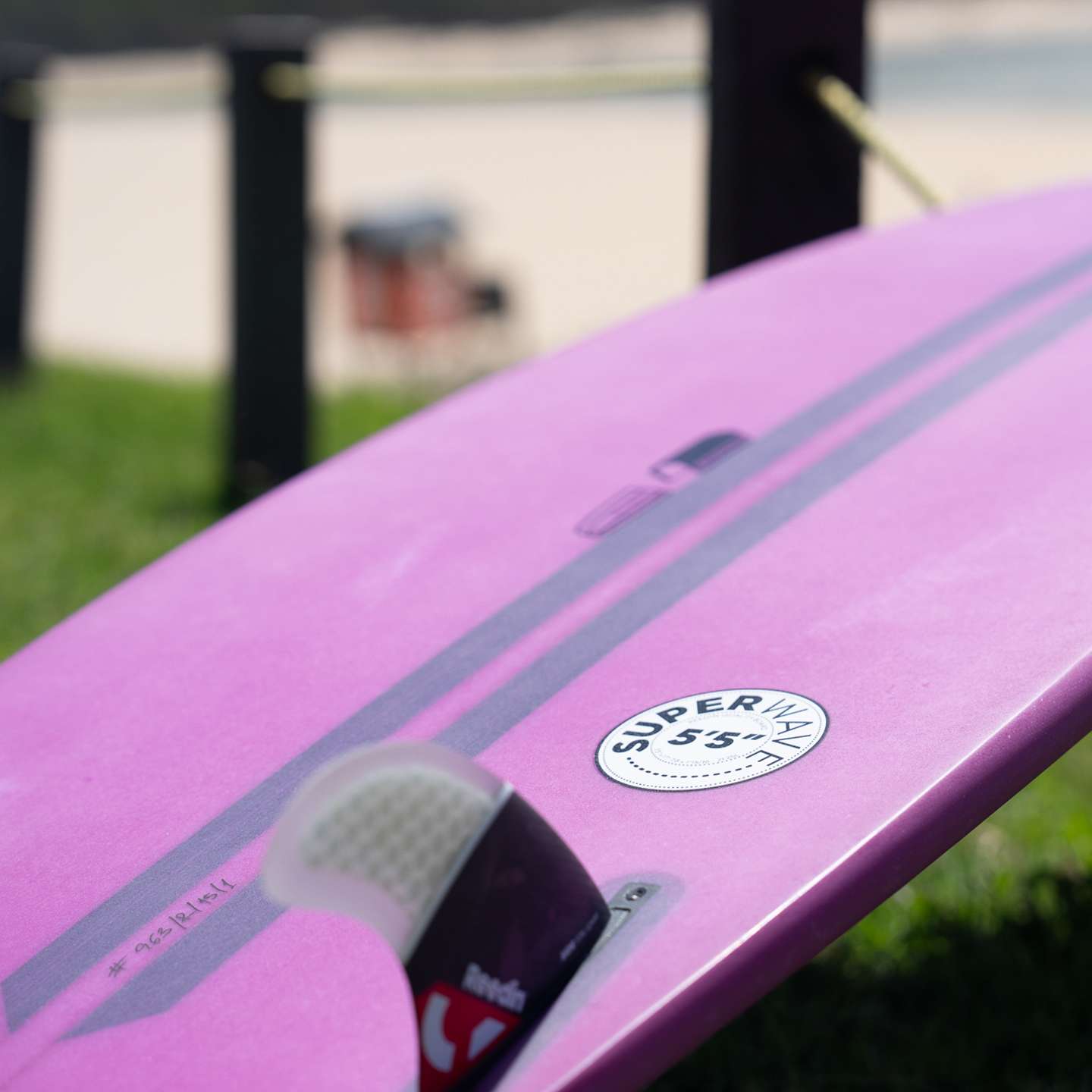Reedin SuperWave 2024 Kite Surfboard rail and tail detail view