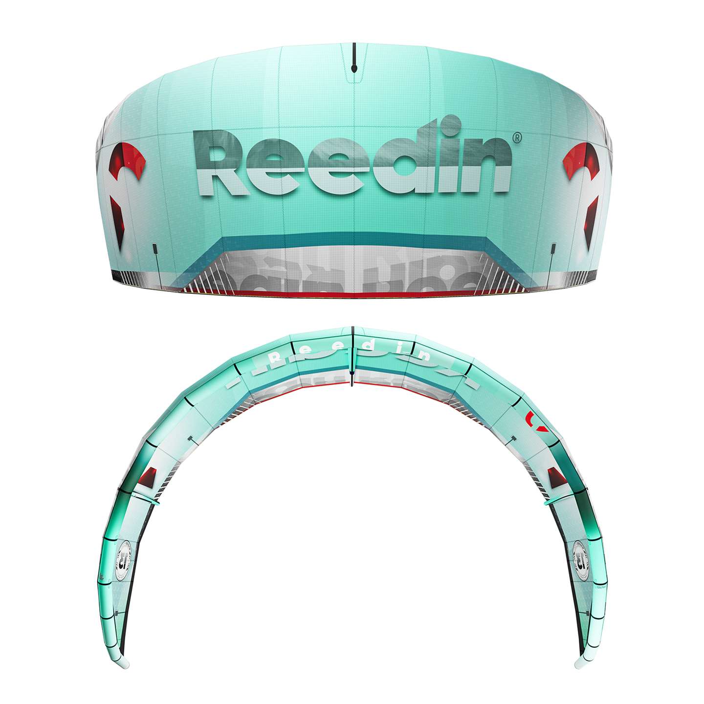 Reedin WHISPERModel 2025 Kite leading edge and strut detail