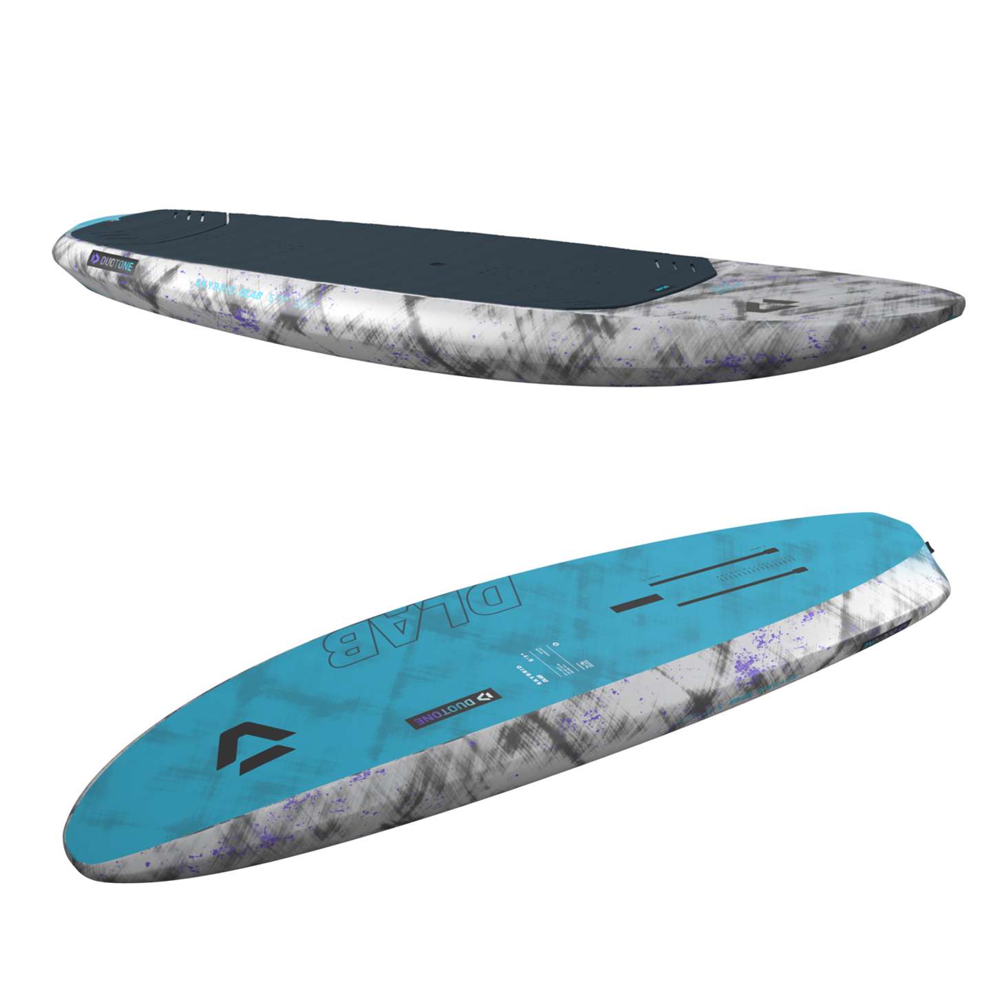 Duotone Skybrid D/LAB Foil Board 2026 rail, tail and construction detail