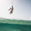 Duotone TS Freestyle SLS Kiteboard 2026 deck graphic and footpad area view