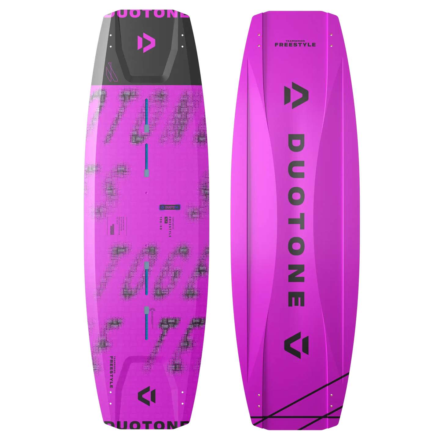 Duotone TS Freestyle SLS Kiteboard 2026 studio product image showing full kiteboard outline