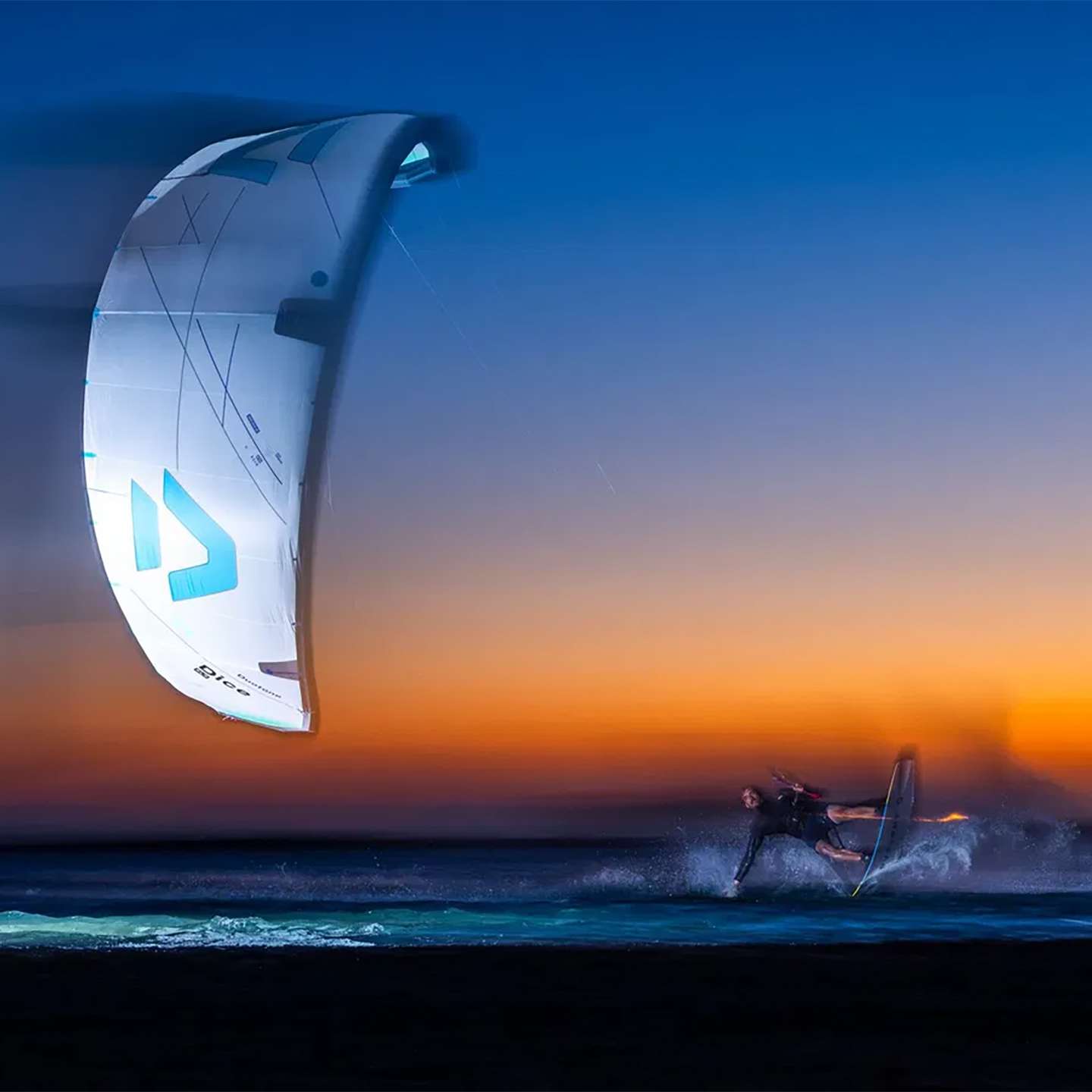 Duotone TS Park Kiteboard 2026 base graphic and underside view