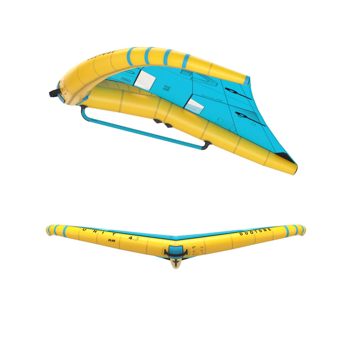 Duotone Unit D/Lab Foil Wing 2026 handle, boom and leading edge detail