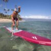 Fanatic Falcon Air Premium 2023 14'x29 Inflatable SUP with premium construction, deck view showing pad and fittings