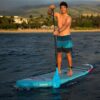 Fanatic Fly Air 2023 10'4 Inflatable SUP, fin box and tail detail view