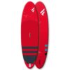 Fanatic Fly Air Red 2023 10'8 Inflatable SUP, bottom view showing inflatable board shape