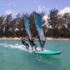 Fanatic Tandem Air Premium 2023 16x34 Inflatable SUP with premium construction, deck view showing pad and fittings