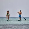 Fanatic Ray SUP Board 2023, deck view showing shape and pad
