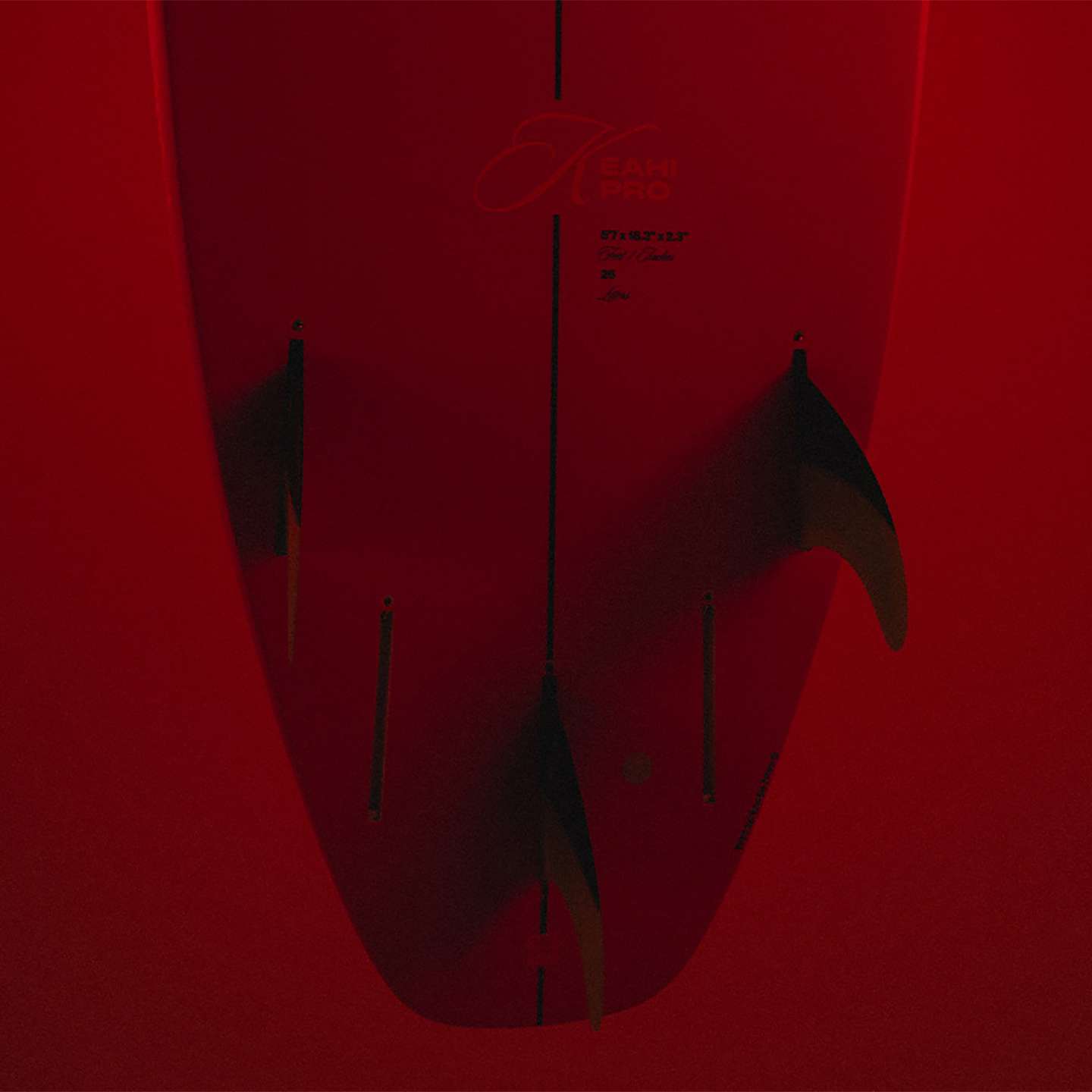 F-One Keahi Pro Kite Surfboard rail, tail or insert detail