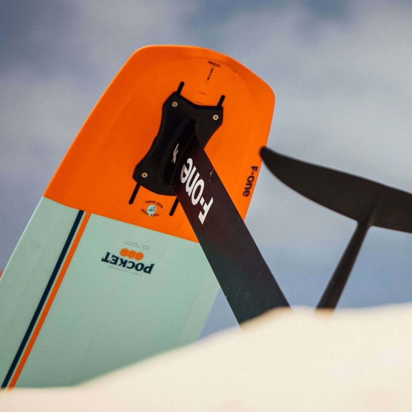 F-One Pocket Kite Foil Board leading edge and strut detail