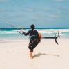 F-One Pocket Carbon Kite Foil Board leading edge and strut detail