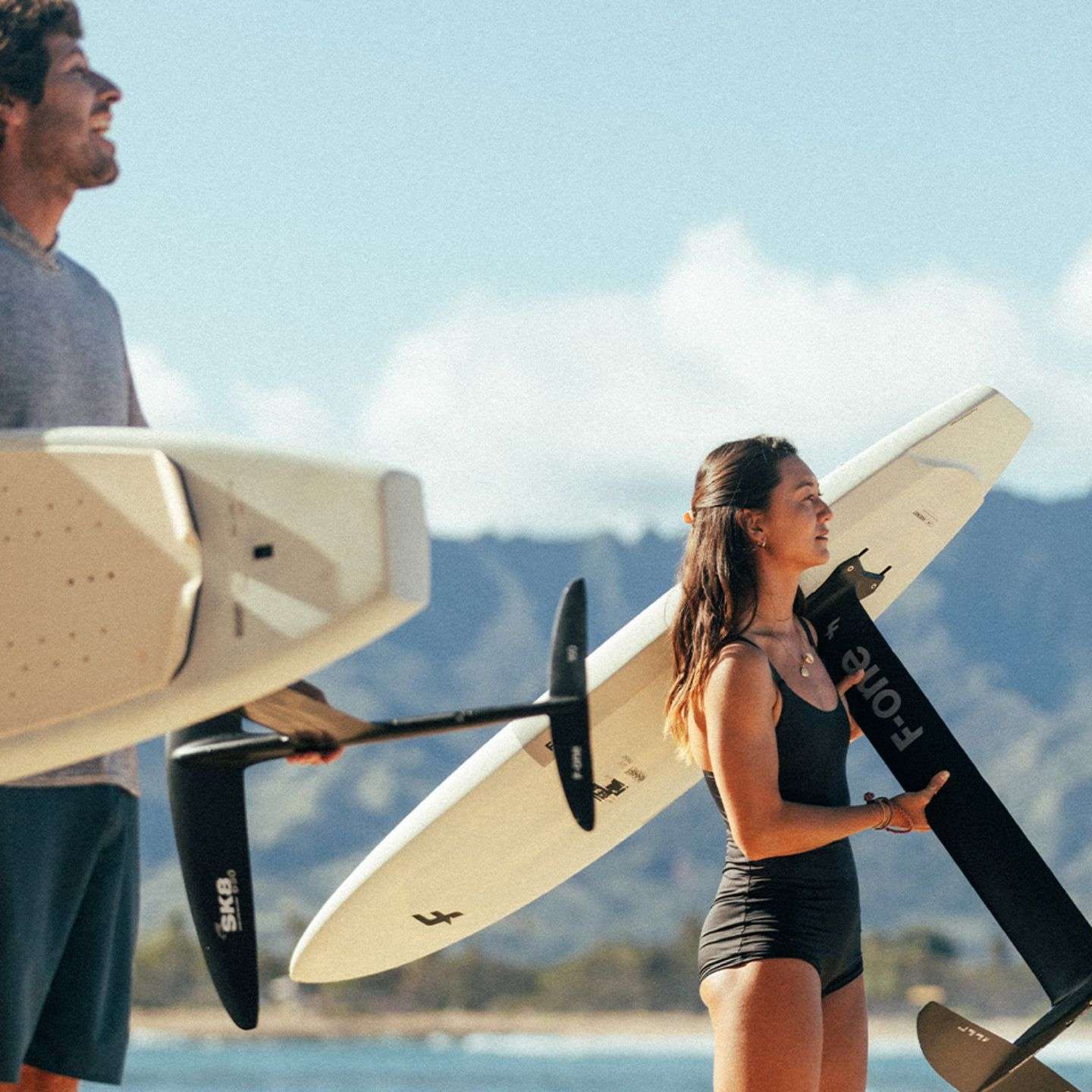 F-One Rocket Surf Prone Foil Board on-water riding action or lifestyle image