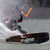 F-One Trax HRD Carbon Kiteboard 2024 bottom graphic view