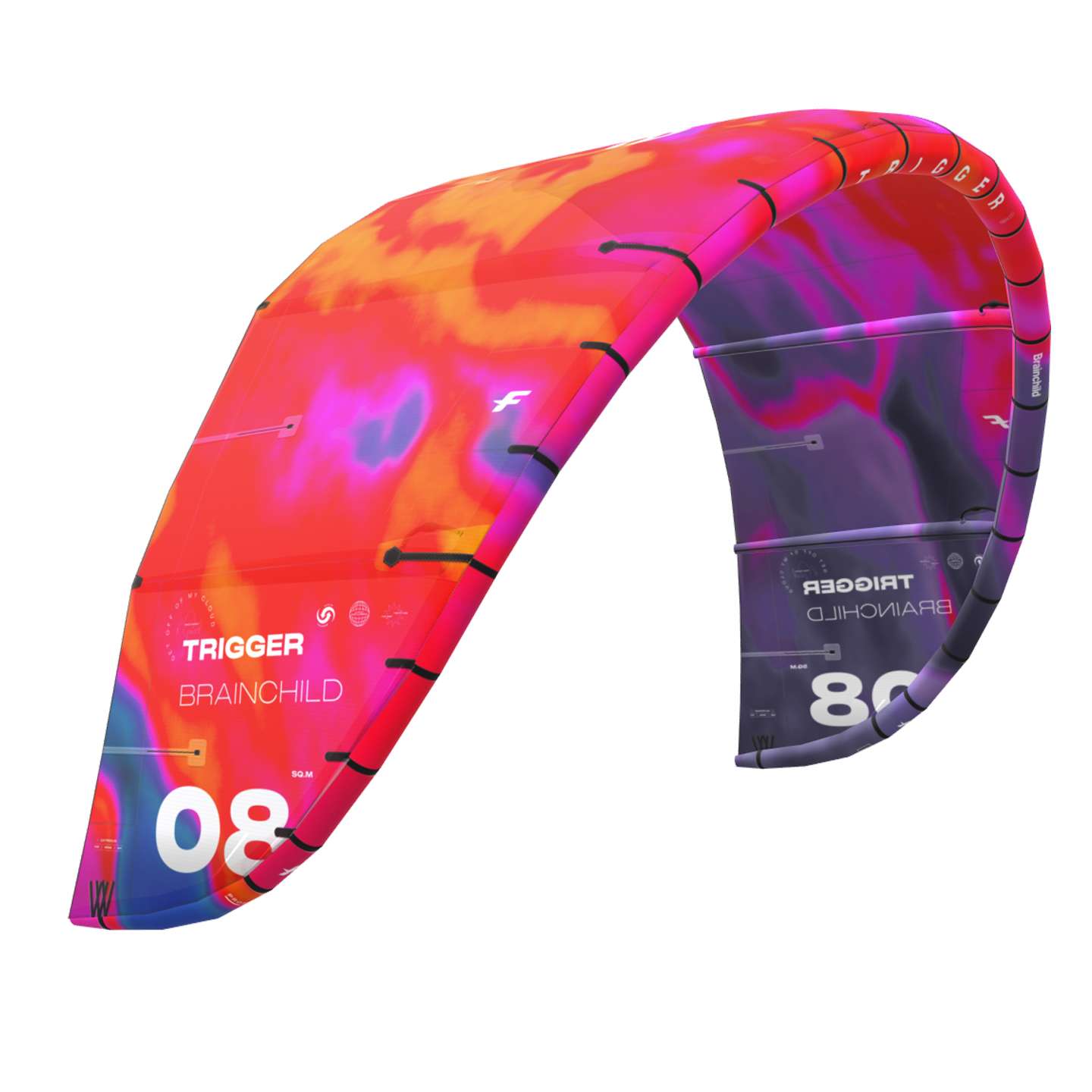 F-One Trigger Brainchild Kite canopy and profile detail