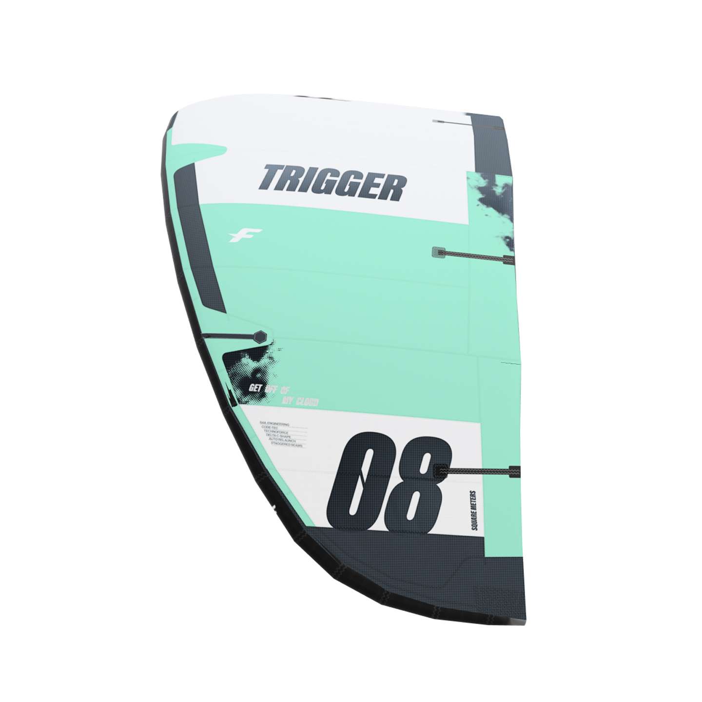 F-One Trigger TEC Kite on-water kitesurfing action or lifestyle image