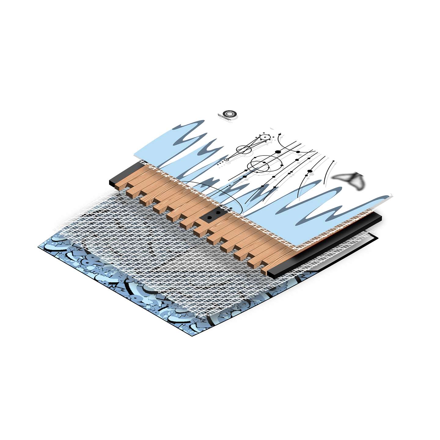 Slingshot Space Grom 2026 Wakeboard construction detail