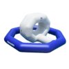 aquaglide-uni-keyhole-cutout-zoom Aquaglide Universal Keyhole inflatable aquapark module product cutout with keyhole-shaped floating platform for turns, transitions and modular connections