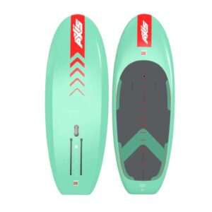 Axis 2025 Blast Carbon Foilboard full studio product view showing the board outline and foil track area